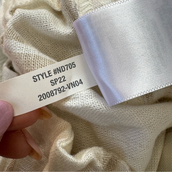 Madewell Linen Blend High Rise Pull On Paperbag Striped Shorts Sz XXS - Picture 7 of 11